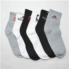 现货供应袜子批发中筒运动袜成人袜男士运动袜子批发品牌袜