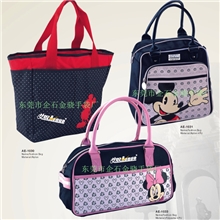供应迪斯尼时尚休闲女包，优质色丁发泡主料PU手提