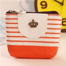 一件代发海军风零钱包条纹帆布小钱包创意硬币袋创意家居15