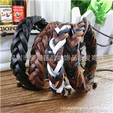 时尚复古麻花辫编织手链情侣手链淘宝热卖男生手镯手链批发