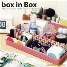 2329可混批自制浪漫七彩DIY经典纸质折叠整理收纳盒0.27