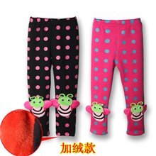 爆款秋冬新款儿童打底裤加厚女童加绒小蜜蜂打底裤中小童多色