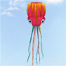 潍坊精美缝纫机软体章鱼风筝/大号橙色软体章鱼