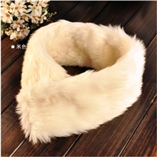 步步惊心若曦同款兔毛围脖围巾秋冬女士保暖围脖自粘皮草围巾