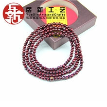 厂家供应高仿紫檀216颗佛珠手链佛字紫檀手串绕手上5圈6mm