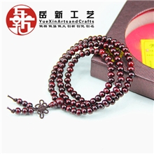 厂家供应高仿紫檀佛珠手串紫檀手链108颗紫檀念珠直径6mm