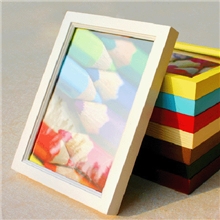 【厂家直销】10寸小斜边挂式相框实木相框环保木制相架