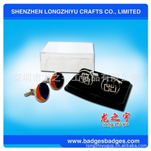 工厂直销高档精美金属袖扣入色珐琅袖扣高档品质量大从优