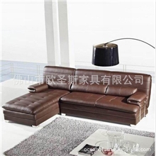 厂家直销现代休闲时尚沙发客厅转角沙发L形沙发棕色系OCS-602C