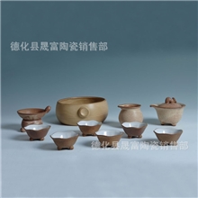 批发供应台湾邑窑茶具粗陶复古茶具套装陶瓷功夫茶具陶制茶具
