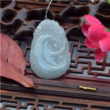 正品天然A货翡翠玉天然真玉器如意挂件实物更润61208075743