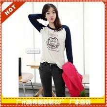 厂家批发2013新款秋冬装加厚打底衫,韩版潮女式长袖T恤批发