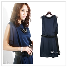 2013夏装新款韩版胖MM女装批发圆领夏季宽松复古气质大码连衣裙