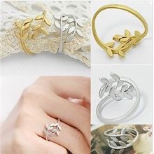 A105饰品批发新款韩版热卖枫叶树叶不能调节个性戒指女