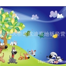 德州幼儿园塑胶地板、聊城幼儿园防滑塑胶地板、济南儿童卡通地板