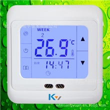 厂家直销触摸屏双温双控采暖温控器带编程功能采暖温控器