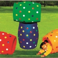 厂家直销幼儿彩色啤酒筒玩具幼儿钻洞滚筒幼儿园专用器材