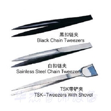 黑扣链夹白扣链夹TSK带铲夹A夹镊子首饰器材12元/支
