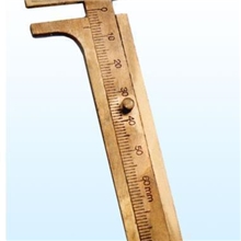 纯铜卡尺铜尺游标卡尺单行刻度首饰器材打金工具