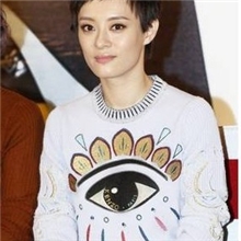 2013辣妈正传孙俪同款立体复古刺绣大眼睛图腾针织衫毛衣外套