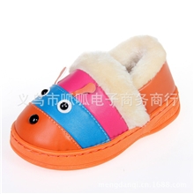 厂家批发秋冬儿童棉拖鞋家居棉拖包跟女男童棉拖鞋儿童棉鞋