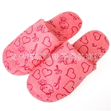 厂家直销韩国秋冬新款爱心拖鞋软底地板拖家居保暖拖女棉拖鞋批发