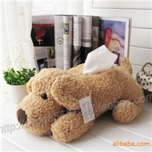 批发毛绒玩具车用纸巾盒纸巾盒纸巾套纸巾狗