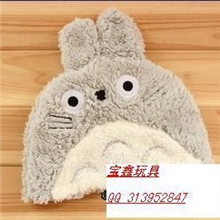 【批发.】毛绒帽子龙猫叮当猫阿里卡通帽子