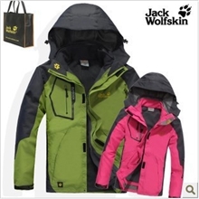 批发情侣户外两件套冲锋衣男女士保暖三合一可拆卸抓绒登山服1201