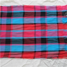 大条纹长巾涤纱