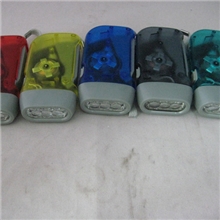 手压手电筒(3LED高亮)/手压手电筒/无需电池环保（3色可选）