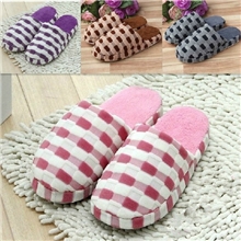 特价情侣居家棉拖鞋人气软底拖鞋毛拖鞋家居拖鞋条纹冬季拖鞋