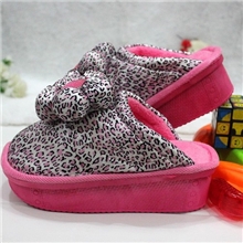 厂家批发花朵镶钻厚底防水高跟摇摆女拖鞋冬季保暖增高棉拖鞋