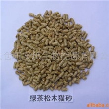 供应松木绿茶猫砂,多重除臭、气味清香、食用材料、安全环保