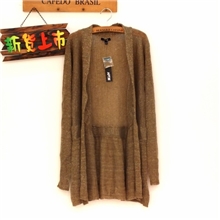 13年外贸女装原单春秋新款女开衫马海毛长款薄披肩女式针织衫