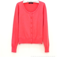 已卖完夏女开衫百搭复古圆领针织开衫单排扣女装外套特价毛衣