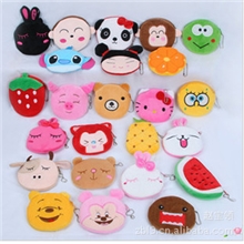 1.5元一个常年生产特价韩国可爱卡通毛绒零钱包女士包包动物