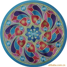 供应欧版金箔化妆镜标贴不干胶标贴