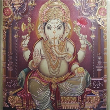 供应印度金箔佛像印度装饰画金箔工艺画