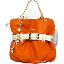 批发厂家直销一件代发招代理韩版单肩包手提包斜挎包1025-3橘色