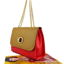 批发厂家直销韩版时尚靓丽手提包单肩包挎包定型包1021-2红色