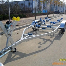 供应定做双排扭力轴游艇拖车