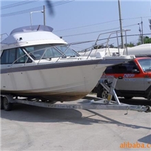 供应定做大型玻璃钢游艇拖车