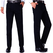 中年男士休闲裤秋冬季加肥加大码宽松直筒长裤子纯棉休闲裤批发