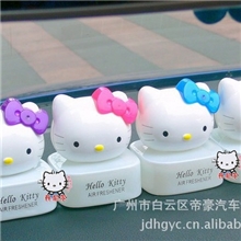 HelloKitty白色头型KT香水座香水瓶车用香水车用香座