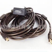 佳能相机数据线usb数据线USB延长线15米mini5p数据线镀金接