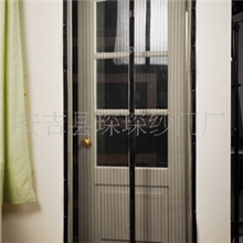 【现货直销】精品防蚊帘磁扣门帘黑色条纹门帘黑色门帘