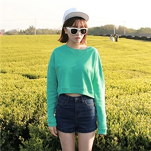 2013秋装长袖圆领运动学院风TEE套头卫衣女装批发