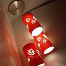 供应羊皮灯现代简约吊灯中式餐吊灯圆形雕花吊灯