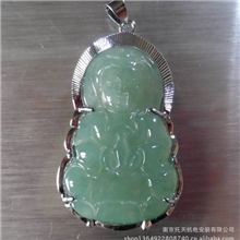 一批料10只缅甸翡翠观音a货满晴水绿精品翡翠观音吊坠批发带证书